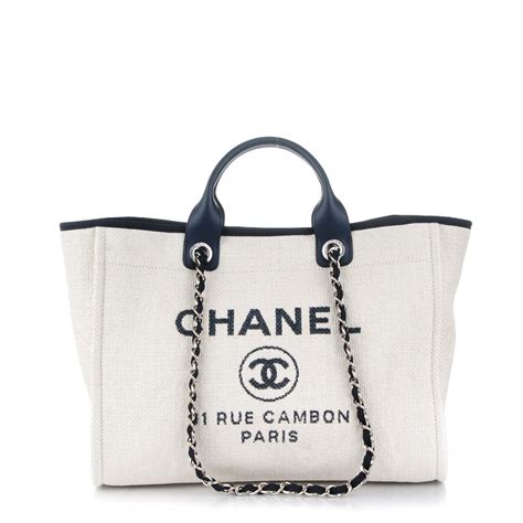 chanel large deauville shopping tote